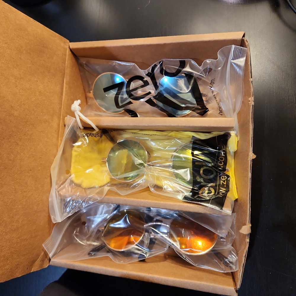 Retro Round Sunglasses 3 Pack